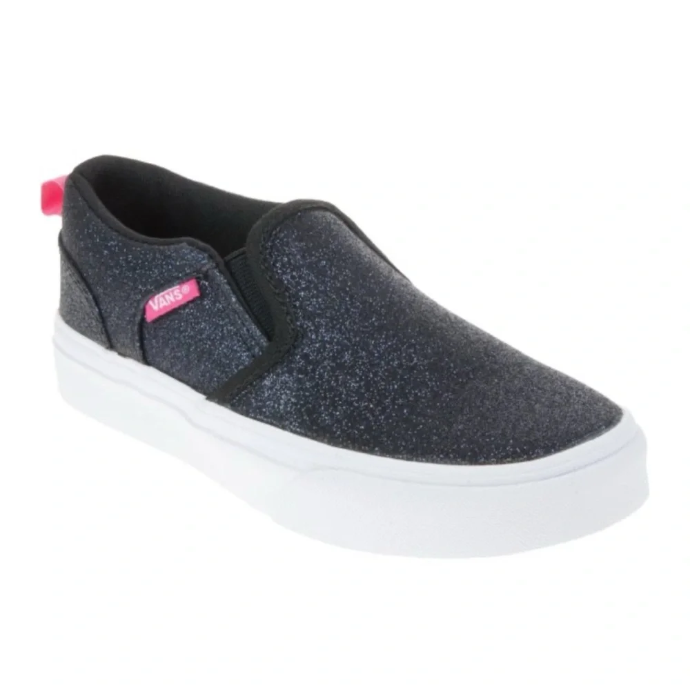 2x 👯♀️Host Pick⚡️Vans Asher Glitter Slip-on Shoes - Picture 1 of 16